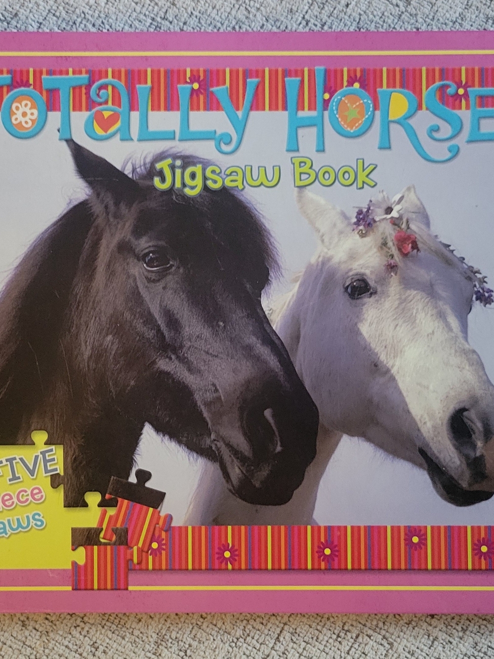 Tally Ho Jigsaw Book — Pink, Black & White Puzzle Fun